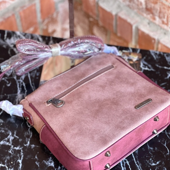 Montana West Aztec Collection Crossbody Bag Pink - Picture 4 of 5